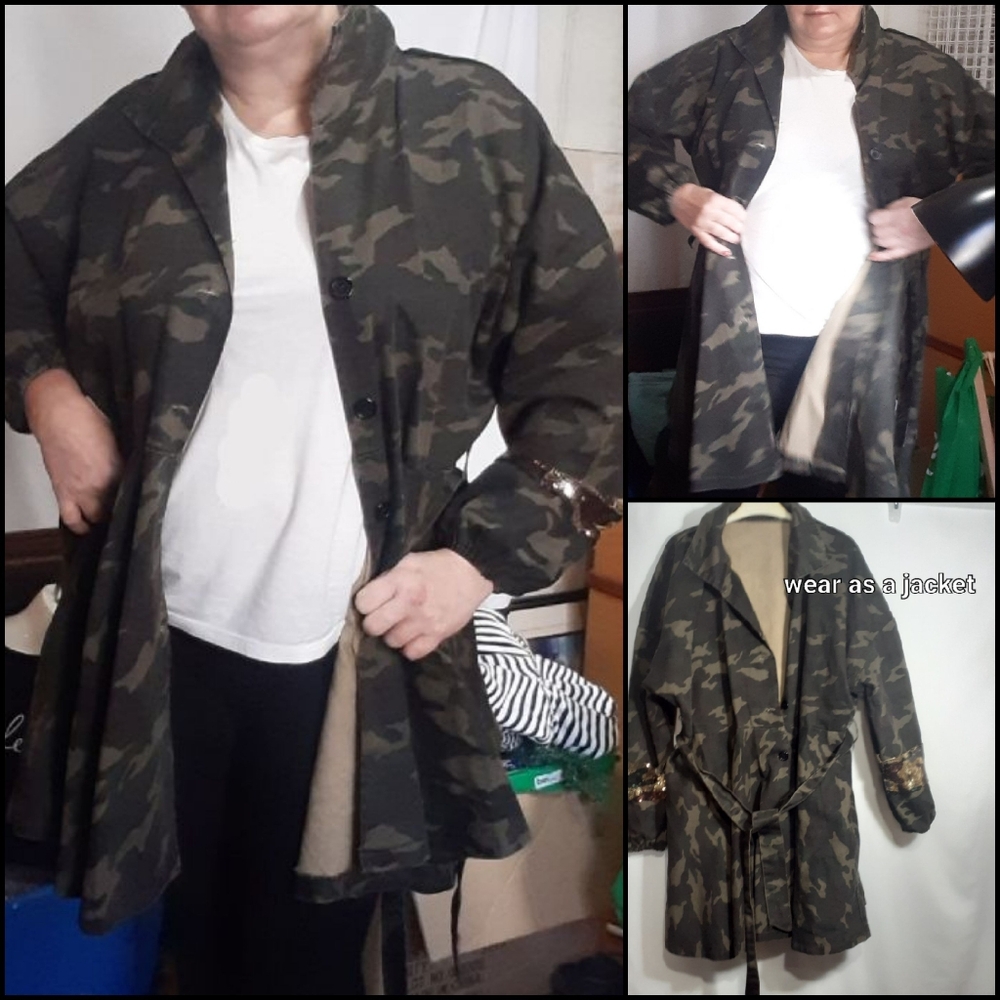 Sweet Sexy Military Tunic, Mini Dress, Trench Coat, Multiwear - Picture 5 of 12